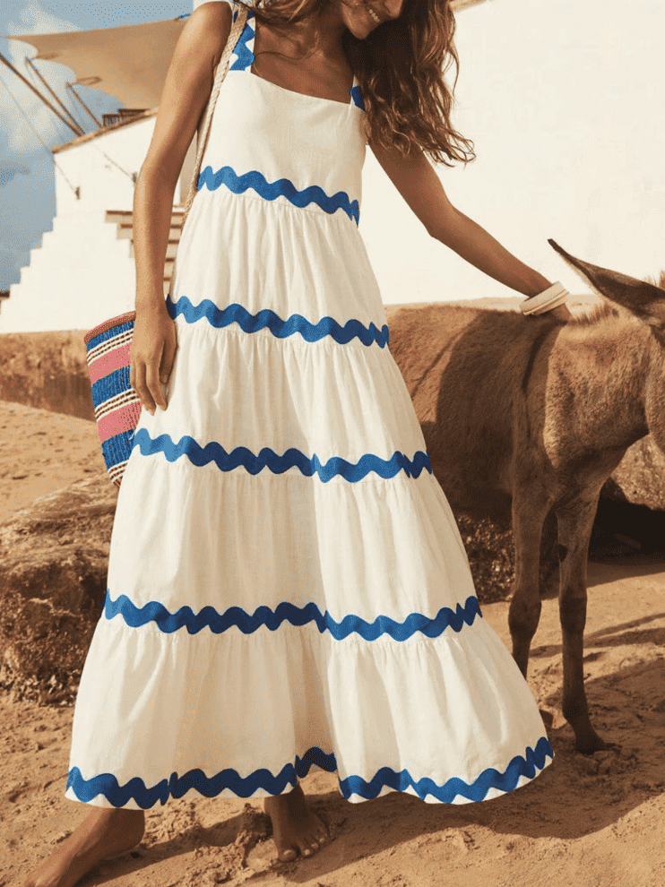 Charm ondulat Rochia Midi