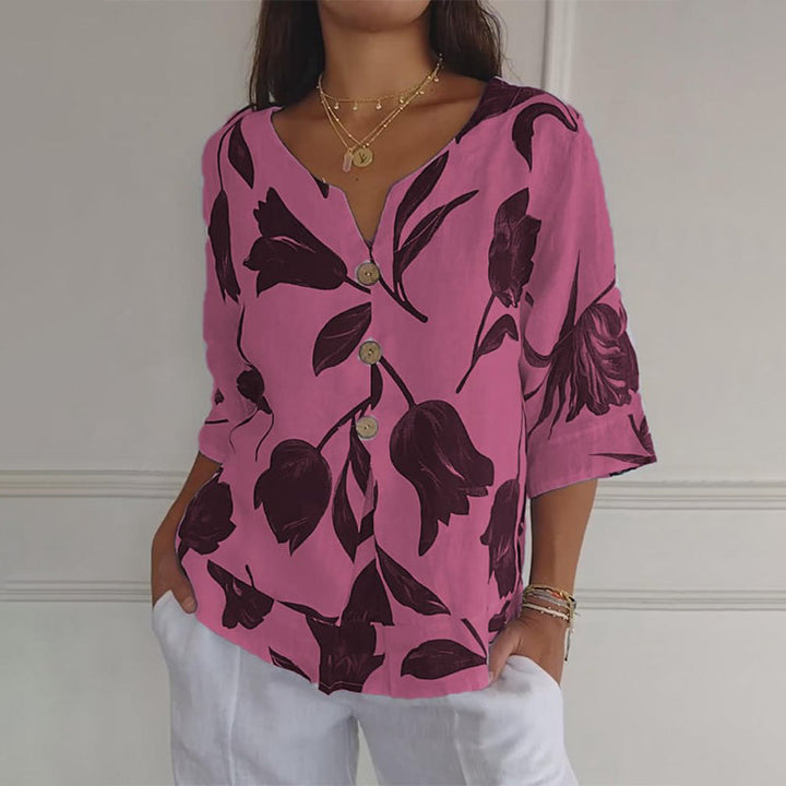 Doriana | Top Lejer Din In, Cu Decolteu În V