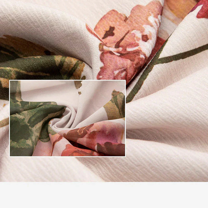 Romilly | Rochie cu șnur și imprimeu floral 