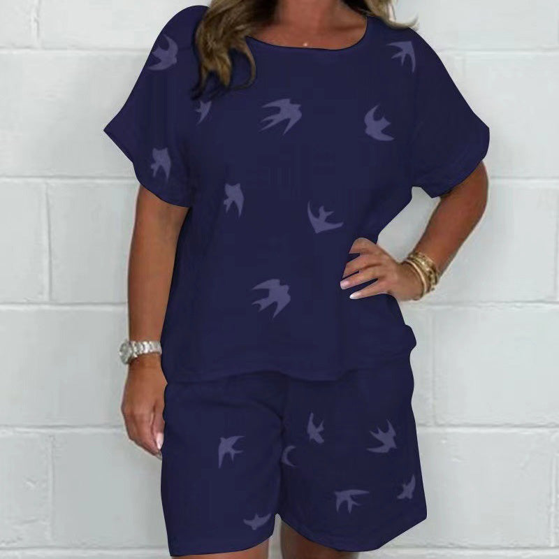 Dahlia – Set din două piese cu imprimeu ușor 