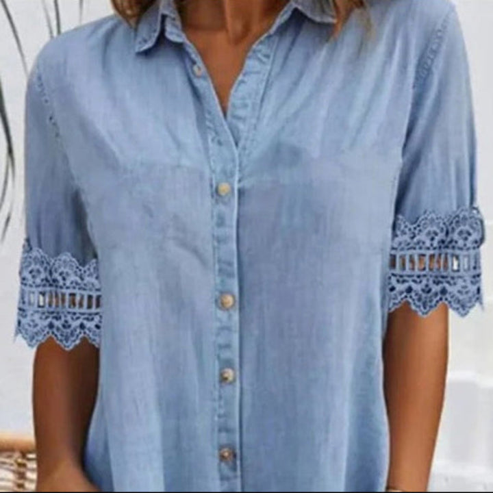 Alexandrina | Rochie Simplă Din Denim